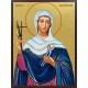 Икона на Света Аполония - на златен фон