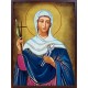 Икона на Св. Аполония - състарен фон