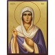 Икона на Света прамайка Ева - позлатен фон