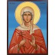 Икона на Св. Галина Коринтска - син фон