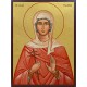 Икона на Света Галина Коринтска - позлатен фон