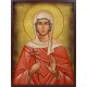 Икона на Света Галина Коринтска - състарена