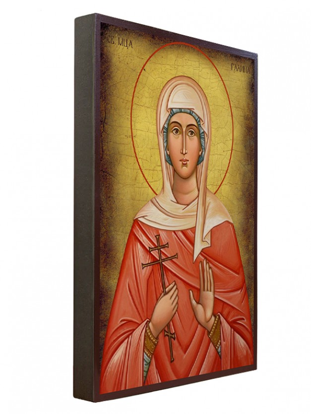 Икона на Света Галина Коринтска - състарена