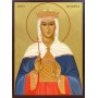 Икона на Света Людмила - златен фон