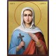 Икона на Света Марта - позлатен фон