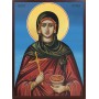 Икона на Св. Параскева - Петка Римлянка - син фон