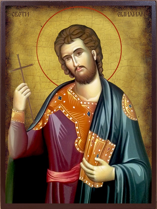 Икона на Свети Емилиан Доростолски - автентично състаряване