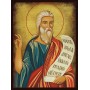 Икона на Свети пророк Мойсей - състарена