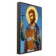 Икона на Св. Себастиян - син фон