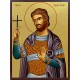 Икона на Свети Себастиян - златно фолио