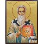 Икона на Св. Силвестър - позлатен фон