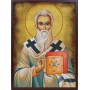Икона на Св. Силвестър Римски - състарен ефект