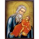Икона на Св. Симеон Богоприемец - състарена