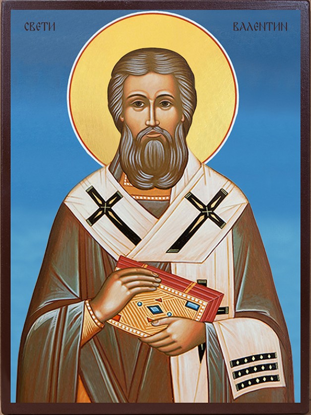 Икона на Свещеномъченик Валентин - син фон