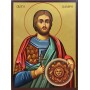 Икона на Свети Валерий - фон с позлата