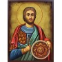 Икона на Св. Валерий - състарен фон