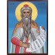 Икона на Св. пр. Захарий - син фон - изработена ръчно