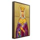 Икона на Света мъченица Александра - със златен фон