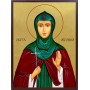 Икона на Света Евгения - със златно покритие