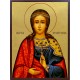 Икона на Света великомъченица Христина - със златен фон