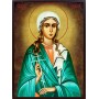Икона на Света мъченица Юлия - ръчна изработка със състаряване