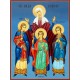 Икона на Св. София, Вяра, Надежда и Любов - изработена ръчно