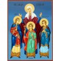 Икона на Св. София, Вяра, Надежда и Любов - изработена ръчно