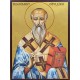 Икона на Свети Климент Охридски - с позлатен фон