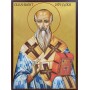 Икона на Свети Климент Охридски - с позлатен фон