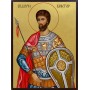 Икона на Свети мъченик Виктор - със златен фон